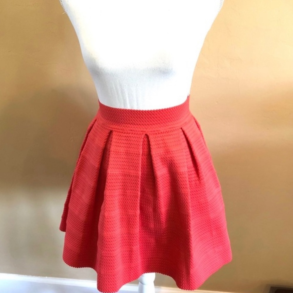 NWOT Express Red Skater Skirt